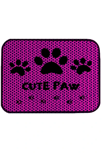 A 1968 AKTUNÇ TEKSTİL Elekli Tuvalet Önü Desenli Kedi Kumu Paspas 45 X 60 Cm - Resim 3