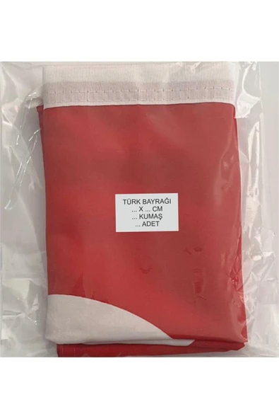 Alpaka 100x150 Cm Kumaş Türk Bayrağı - Resim 3