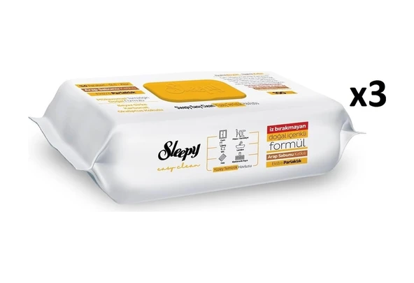 Sleepy Easy Clean Arap Sabunu Katkılı Yüzey Temizlik Havlusu 100x3 300 Yaprak Diğer ürün görseli 1