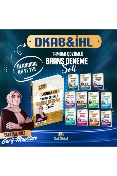 Dizgi Kitap 2026 ÖABT DKAB &İHL Branş Deneme Deneme Seti Tamamı Çözümlü Zarif Muallime ürün görseli