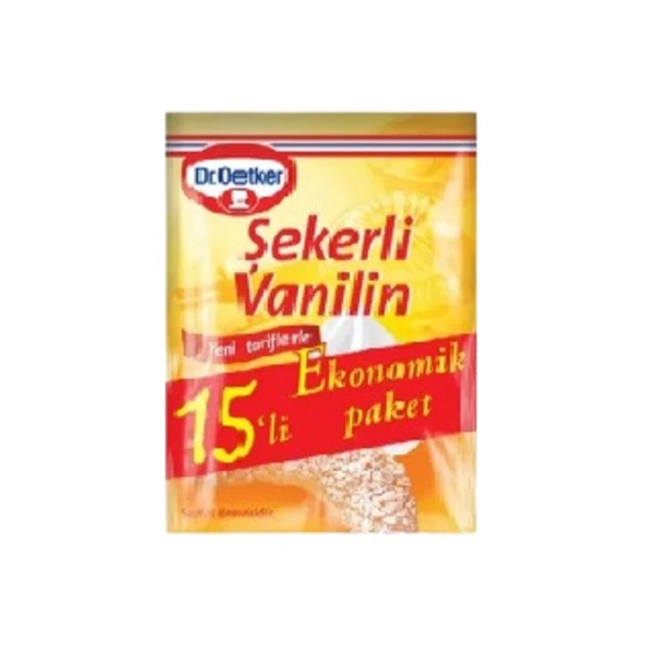 Dr. Oetker Vanilin Şekerli 75 Gr 15'li ürün görseli