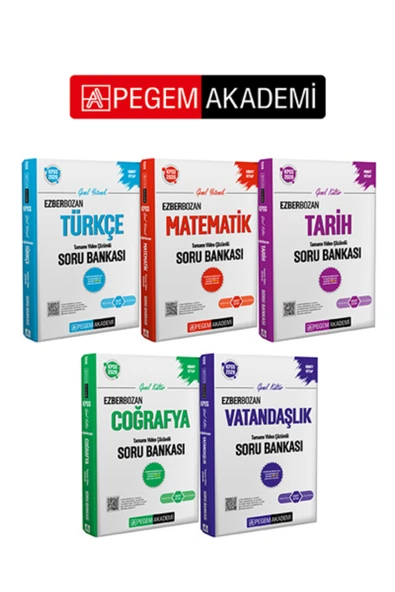Pegem Akademi Yayıncılık PEGEM AKADEMİ 2026 Kpss Genel Yetenek - Genel Kültür EzberbozanTamamı Video Çözümlü Soru Bankası Se ürün görseli
