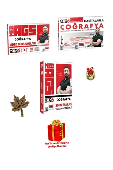 Yargı Yayınları 2026 MEB AGS KPSS Coğrafya Seti Engin Eraydın (4 Ürün Hediyeli) - Resim 3