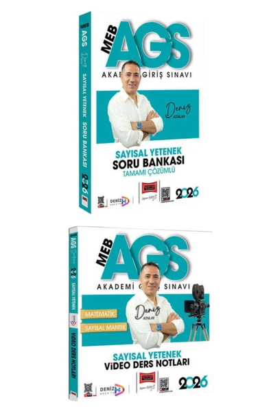 Yargı Yayınları 2026 MEB-AGS Sayısal Yetenek Soru Bankası+Video Ders Notları-2 KİTAP-SET-Deniz Atalay ürün görseli