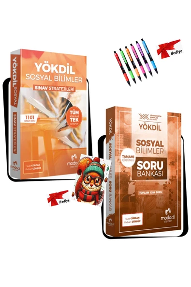 Modadil Yayınları Modadil YÖKDİL SOSYAL 2'li Hazırlık Seti Rıdvan Gürbüz & Suat Gürcan (2 Hediyeli) - Resim 3