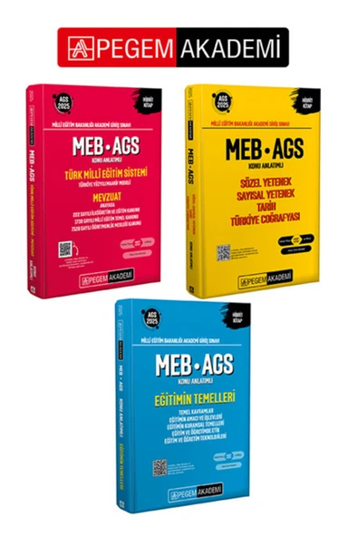 Pegem Akademi Yayıncılık PEGEM AKADEMİ 2025 MEB - AGS KONU ANLATIMLI SET (3.Kitap) ürün görseli