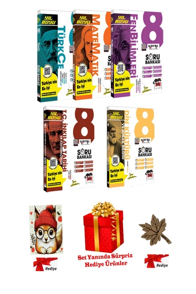 Yargı Yayınları Yargı Ders Arkadaşım 8.Sınıf LGS 5 Ders 5 Kitap Yıl Boyu Soru Bankası Seti + 4 HEDİYE ürün görseli