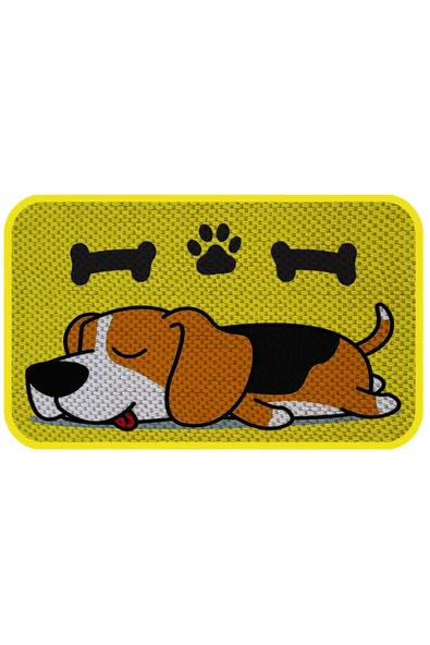 PeraMila KEDİ KÖPEK MAMA VE SU KABI ALTI PASPASI + TIRMALAMA - Resim 3