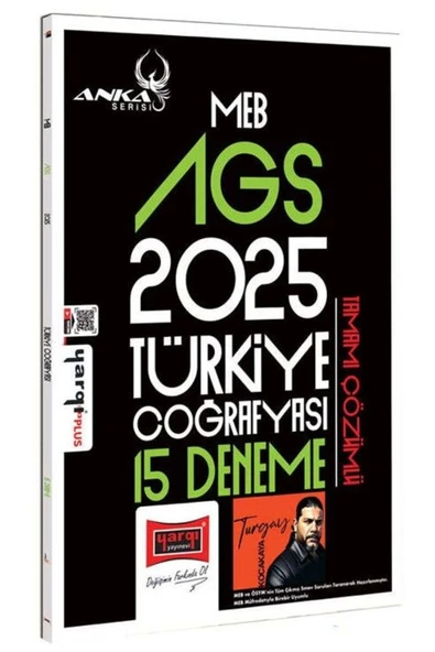 Yargı Yayınları Yargı 2025 Meb-ags Türkiye Coğrafyası 15 Deneme Çözümlü Anka Serisi - Turgay Kocakaya Yargı Yayınlar ürün görseli