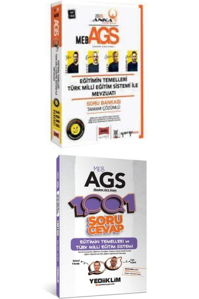 Yargı Yayınları 2025 MEB-AGS Eğitimin Temelleri Türk Milli Eğitim Sistemi İle Mevzuatı Soru+1001 Soru Cevap-SET - Resim 2