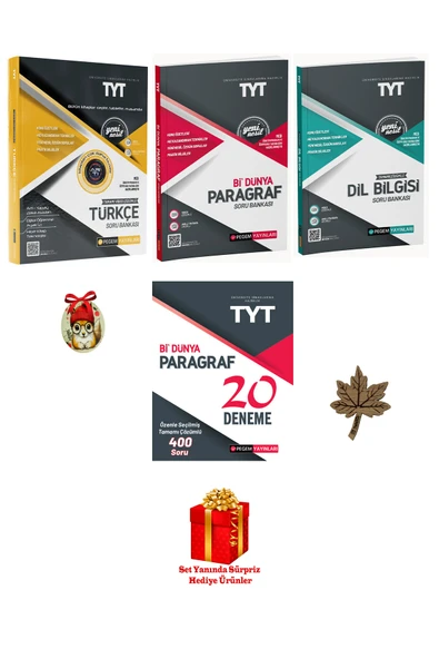 Pegem Akademi Yayıncılık TYT Türkçe Paragraf Dil Bilgisi Kazandıran Süper Set (4 HEDİYELİ) PEGEM ürün görseli