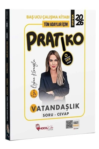 Hoca Kafası Yayınları Hoca Kafası 2026 KPSS Vatandaşlık Pratiko Soru Cevap Çalışma Kitabı - Esra Özkan Karaoğlu Hoca Kafas ürün görseli