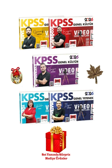 Yargı Yayınları Yargı Yayınları 2026 KPSS GK-GY Tüm Dersler Video Ders Notları Seti 5 Kitap (4 HEDİYELİ) - Resim 3