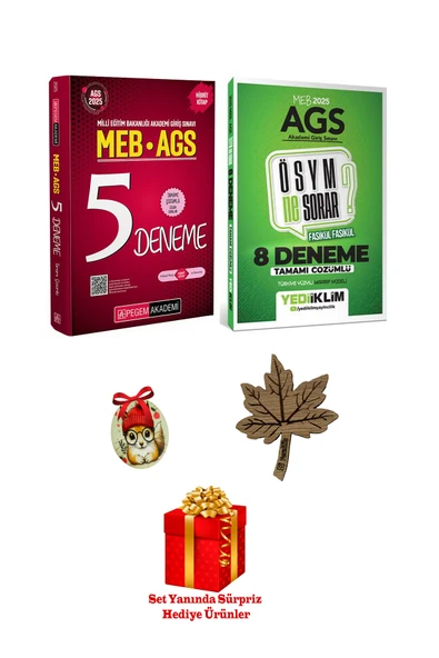 Pegem Akademi Yayıncılık 2025 Meb Ags Tüm Dersler Pegem Ags Tüm Dersler 5 Deneme ; Peramila Sürpriz Hediyeler; ürün görseli