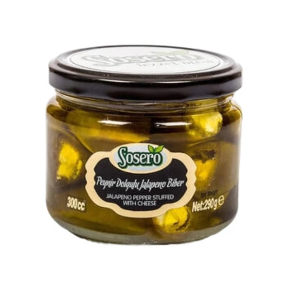 Sosero Biber Peynir Dolgulu Jalapeno 290 Gr ürün görseli