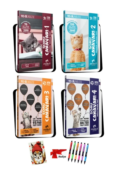 Modadil Yayınları YKSDİL Soru Canavarı Seti (4 Kitap) Rıdvan Gürbüz & Suat Gürcan Modadil (2 Hediyeli) - Resim 3