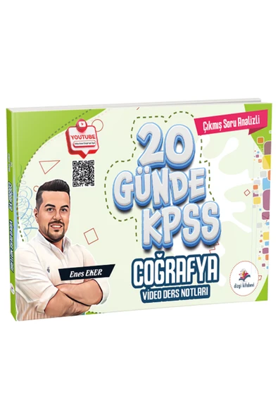 Dizgi Kitap 2026 KPSS 20 Günde Coğrafya Video Ders Notları - Enes Eker ürün görseli