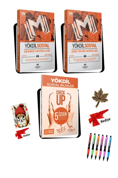 Modadil Yayınları YÖKDİL SOSYAL - Kazandıran SET B Suat Gürcan & Rıdvan Gürbüz Modadil (3 Hediyeli) ürün görseli