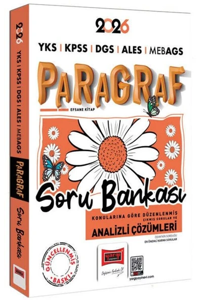 Yargı Yayınları Yargı 2026 KPSS MEB-AGS ALES DGS YKS Paragraf Soru Bankası Çözümlü Papatya Serisi ürün görseli