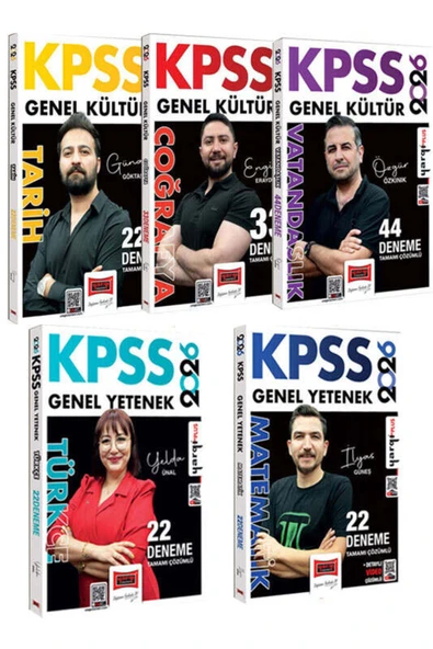 Yargı Yayınları Yargı Yayınları 2026 KPSS GK-GY Tüm Dersler Tamamı Çözümlü Deneme Seti (5 Kitap) ürün görseli