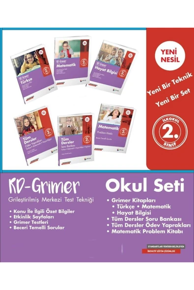 Dörtrenk Yayıncılık Dörtrenk 2. Sınıf Rd- Grimer Eğitim Seti (6 Kitap) ürün görseli