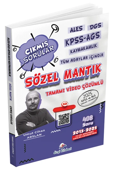 Dizgi Kitap 2026 KPSS MEB-AGS ALES DGS Kaymakamlık Sözel Mantık 2015 - 2025 Çıkmış Sorular Çözümlü - ürün görseli