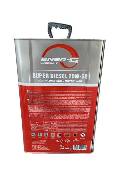 Ener-G 20W-50 Ağır Hizmet Dizel Motor Yağı 14 Kg-16 L - Resim 2