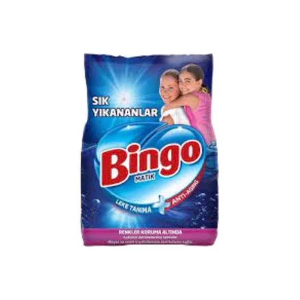 Bingo Çamaşır Deterjanı Matik Toz Sık Yıkananlar Renkli Ve Beyaz 9 Kg ürün görseli