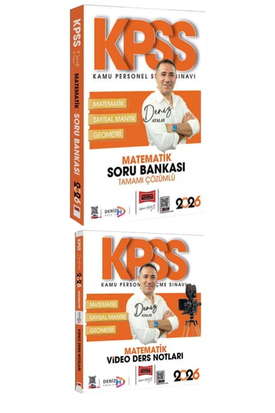 Yargı Yayınları 2026 KPSS Genel Yetenek Tamamı Çözümlü Matematik Soru Bankası+Video Ders Notları-2 KİTAP-SET ürün görseli