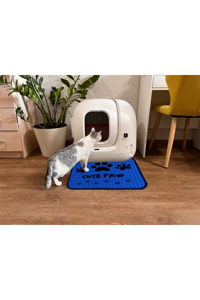 A 1968 AKTUNÇ TEKSTİL Elekli Tuvalet Önü Desenli Kedi Kumu Paspas 45 X 60 Cm ürün görseli