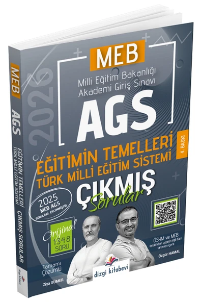 Dizgi Kitap 2026 MEB-AGS Eğitimin Temelleri ve Türk Milli Eğitim Sistemi Çıkmış Sorular Çözümlü - Zi ürün görseli