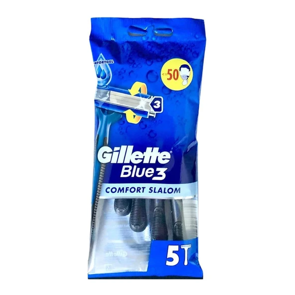 Gillette Tıraş Bıçağı Blue3 Comfort Slalom 5'li ürün görseli 1