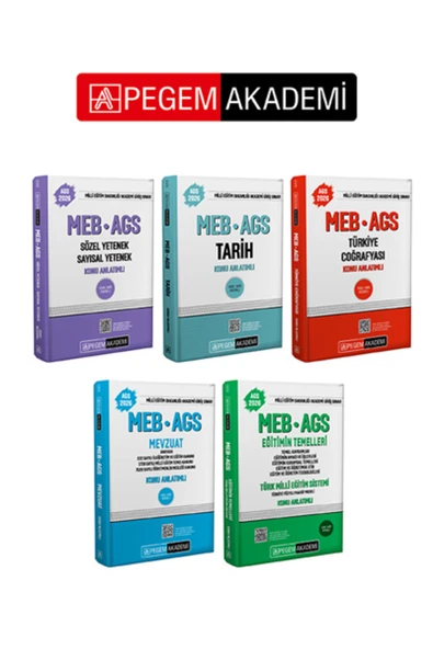 Pegem Akademi Yayıncılık PEGEM AKADEMİ 2026 MEB-AGS Konu Anlatımlı Seti (5.Kitap) ürün görseli