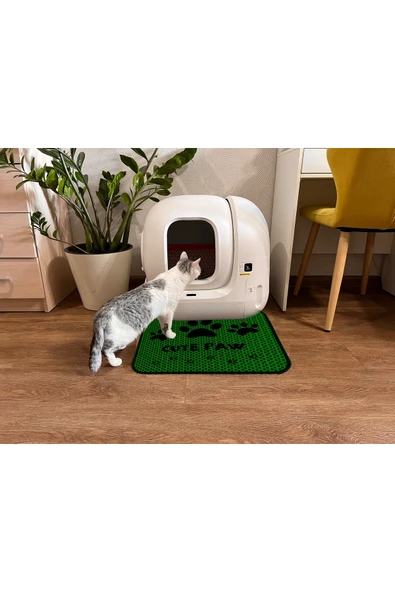 A 1968 AKTUNÇ TEKSTİL Elekli Tuvalet Önü Desenli Kedi Kumu Paspas 45 X 60 Cm ürün görseli