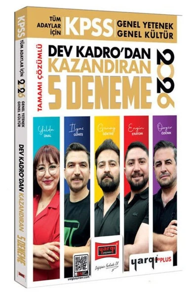 Yargı Yayınları Yargı 2026 KPSS Genel Yetenek Genel Kültür Dev Kadrodan Kazandıran 5 Deneme Çözümlü Yargı Yayınları ürün görseli