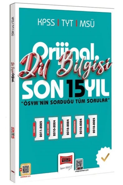 Yargı Yayınları Yargı 2026 KPSS TYT MSÜ Dil Bilgisi Orijinal Çıkmış Sorular Son 15 Yıl Çözümlü ürün görseli