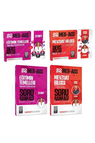 İndeks Akademi 2026 MEB-AGS Akademisi Eğitimin Temelleri + Mevzuat Bilgisi Ders Notları + Soru Banka ürün görseli