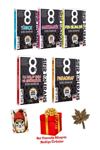 Yargı Yayınları Yargı Ders Arkadaşım 8. Sınıf Sıfır Tolerans Serisi Tüm Dersler Soru Bankası 5 Kitap + 4 Hediye ürün görseli