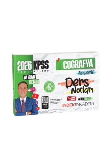 İndeks Akademi 2026 KPSS Coğrafya Algoritma Tamamı Çözümlü Soru Bankası+Video Ders Notu-2 KİTAP-SET- Alican Demir - Resim 3
