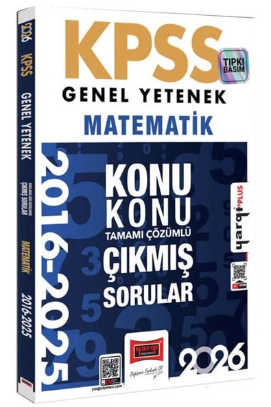 Yargı Yayınları 2026 KPSS Genel Yetenek Matematik 2016-2026 Konu Konu Tamamı Çözümlü Çıkmış Sorular ürün görseli