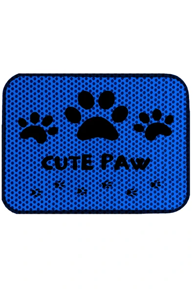 A 1968 AKTUNÇ TEKSTİL Elekli Tuvalet Önü Desenli Kedi Kumu Paspas 45 X 60 Cm - Resim 3