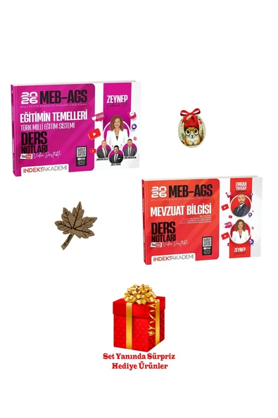 İndeks Akademi 2026 MEB-AGS Akademisi Eğitimin Temelleri Mevzuat Bilgisi Ders Notları Zeynep Salman İçli ürün görseli