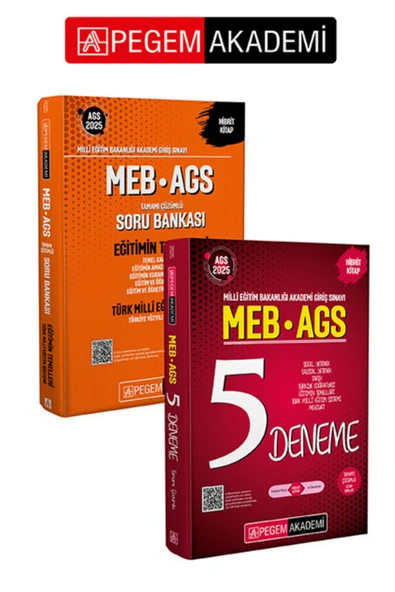 Pegem Akademi Yayıncılık PEGEM AKADEMİ 2025 MEB-AGS Soru Bankası Eğitimin Temelleri-Türk Milli Eğitim Sistemi-Temel Kavramlar ürün görseli