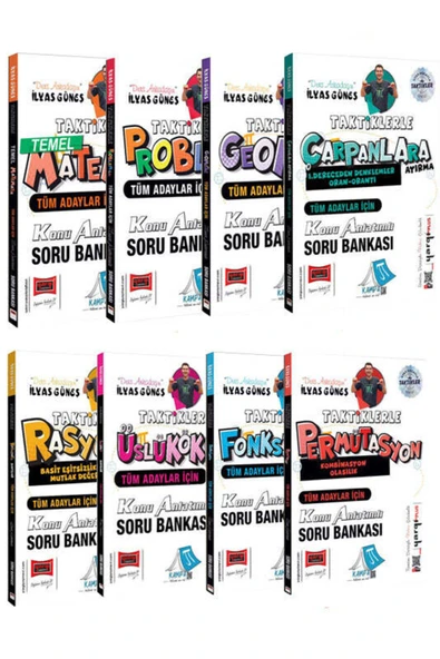 Yargı Yayınları Yargı Yayınları Tüm Adaylar İçin Taktiklerle Serisi Konu Anlatımlı Soru Bankası Seti (İlyas Güneş) ürün görseli