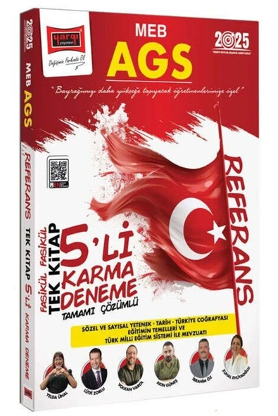 Yargı Yayınları Yargı 2025 Meb-ags Tüm Dersler Referans 5 Karma Deneme Tek Kitap Çözümlü ürün görseli