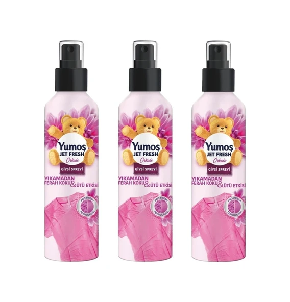 Yumoş Jet Fresh Giysi Spreyi Orkide 3 x 200 ML ürün görseli