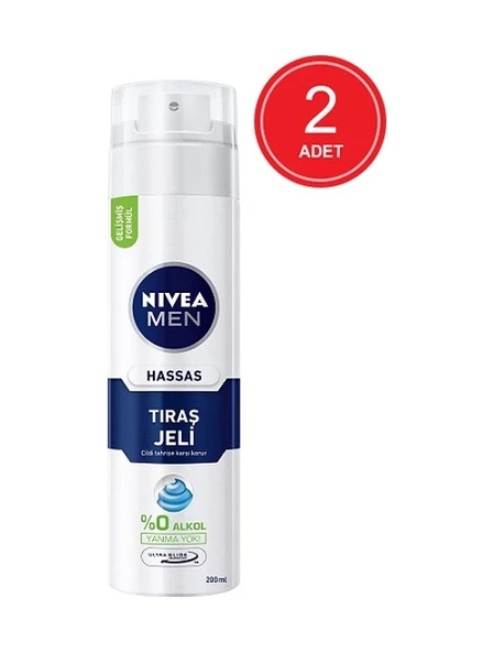 Nivea Men Hassas Tıraş Jeli 2 x 200 ML ürün görseli 1