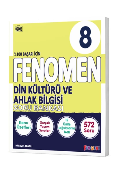 fenomen okul FENOMEN 8 DİN KÜLTÜRÜ VE AHLAK BİLGİSİ SORU BANKASI ürün görseli
