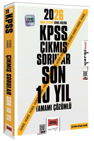 Yargı Yayınları Yargı 2026 KPSS Genel Yetenek Genel Kültür Çıkmış Sorular Son 10 Yıl Fasikül Çözümlü ürün görseli