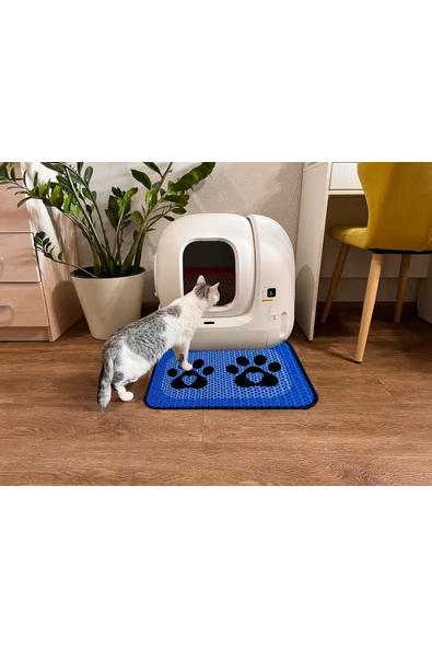 A 1968 AKTUNÇ TEKSTİL Elekli Tuvalet Önü Desenli Kedi Kumu Paspas 45 X 60 Cm ürün görseli